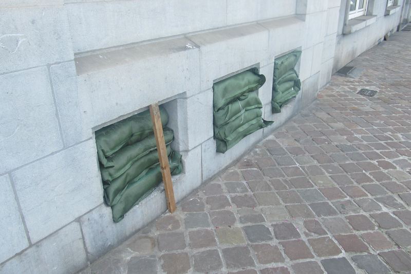 Flood aftermath in Liège, Belgium, July 2021